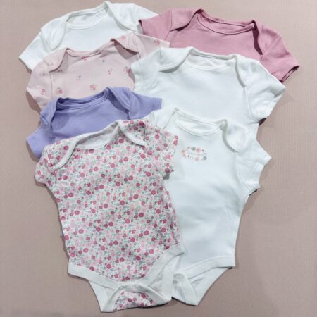 Lot de 7 body manches courtes
