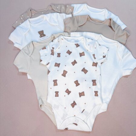 Lot de 7 body manches courtes