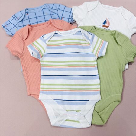 Lot de 5 bodies manches courtes